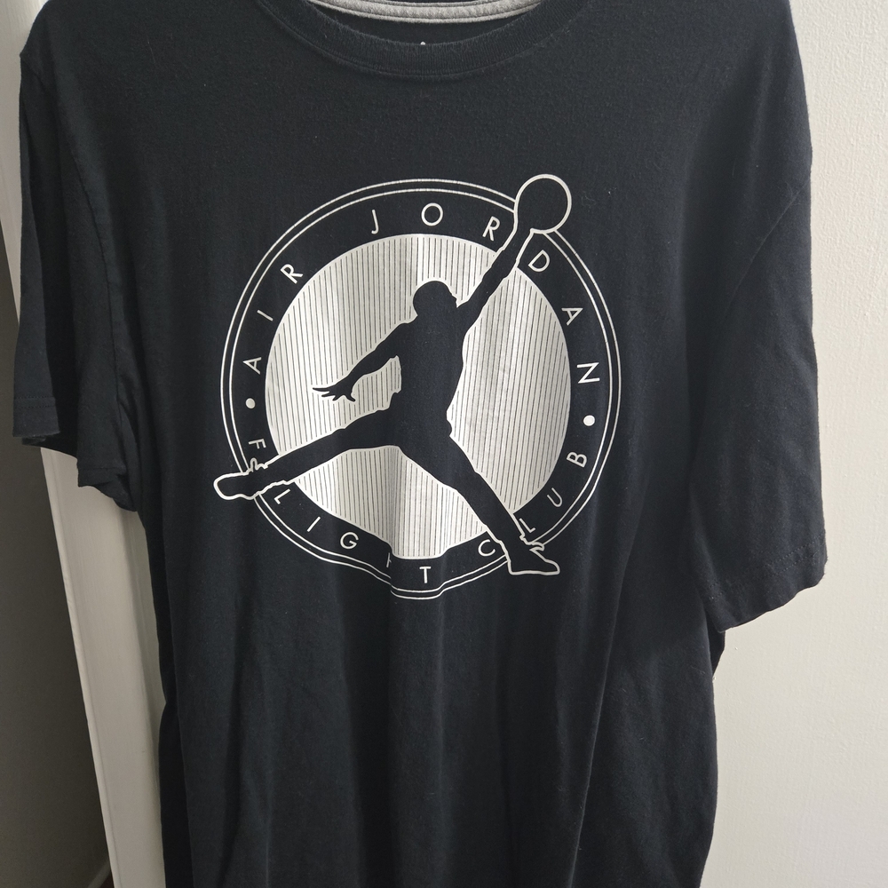 Jordan Black Tee with Iconic Logo
